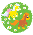 Ponies vector image