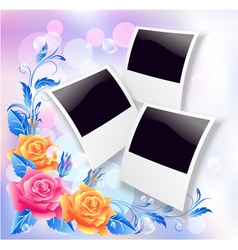 Page layout photo album vector image
