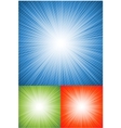 Blue retro burst abstract background vector image