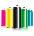 Spray cans vector image