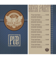 Beer jeans vector image