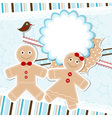 Template christmas greeting card vector image
