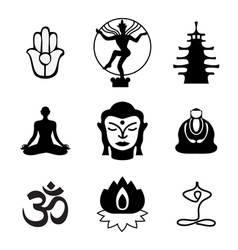Oriental symbols vector image