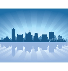 Memphis tennessee skyline vector image