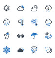 Weather Icons - Blue Series vector image