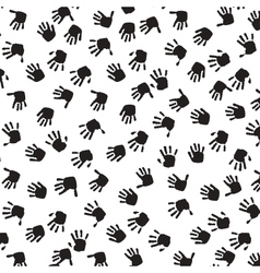 Black hand Print icon on white background vector image