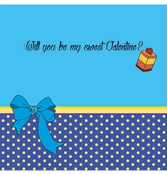 Greeting card for Saint Valentines Day Greeting card for Saint Valentines Day vector image