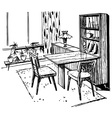 Home interior vector image