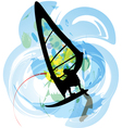 Windsurfing vector image