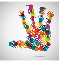 Hand Print icon vector image