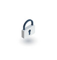 Protection closed lock password access vector image