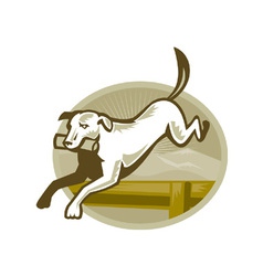 Retriever dog vector image
