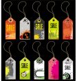 A set of grunge tags vector image