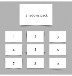 Shadows pack vector image
