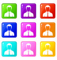 Businessman set 9 vector image