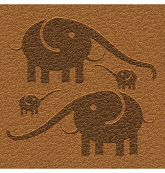 Elephants vector image