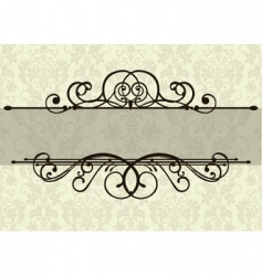 Swirl ornament and background vector image