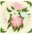 Vintage floral background vector image