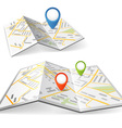 Maps with points vector image