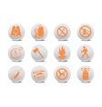 Camping buttons vector image
