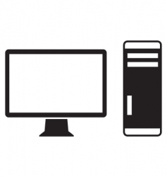 Computer icon Computer icon vector image
