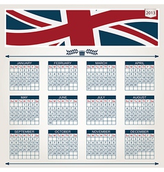 Calender for 2013 vector image