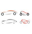 Car and motorcycle vector image