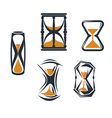 Hourglass symbols vector image