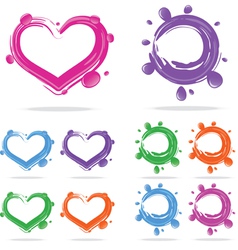 Brush strokes vector image