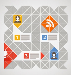 Modern color social media content vector image