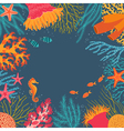 Underwater background vector image