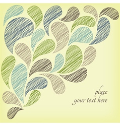 Paisley doodle frame vector image