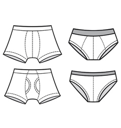 Man underwear vector image