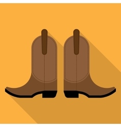 Pair of cowboy boots vector image