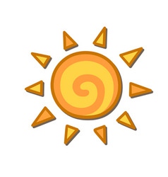 Sun shape Royalty Free Vector Image - VectorStock