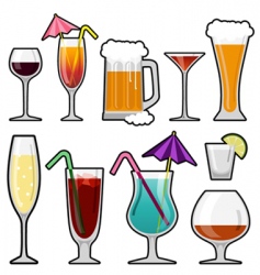 Alcohol glass vector image