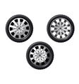 Set of isolated wheels vector image