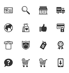 Shopping and E-commerce Icons - Set 2 vector image