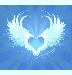Angel's heart vector image