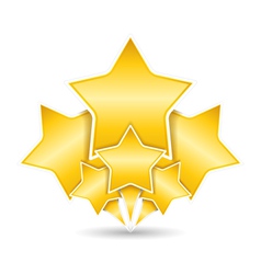 Golden Stars vector image
