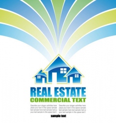 Real estate background vector image