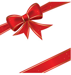 Christmas bow vector image