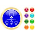 Networking icon vector image