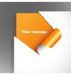 Teared paper vector image