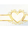Heart emblem background vector image