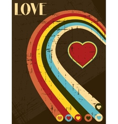 Vintage Valentines Day type text calligraphic vector image