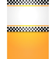 Taxi cab blank background vector image