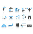 Business and Finance Icons set vector image