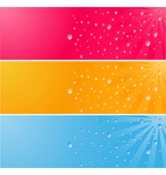 Waterdrops vector image
