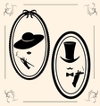 Vintage womans hat vector image
